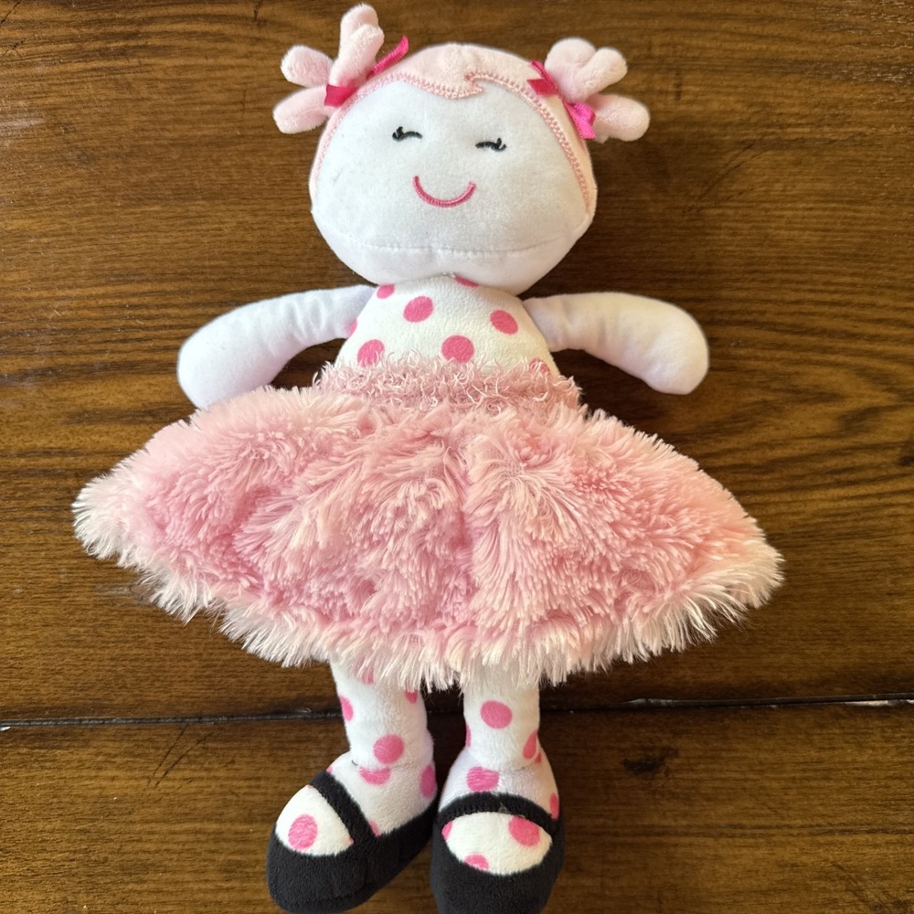 Baby Starters Pink Lovey Satin Under Skirt Soft Snuggle Cuddly 13"
